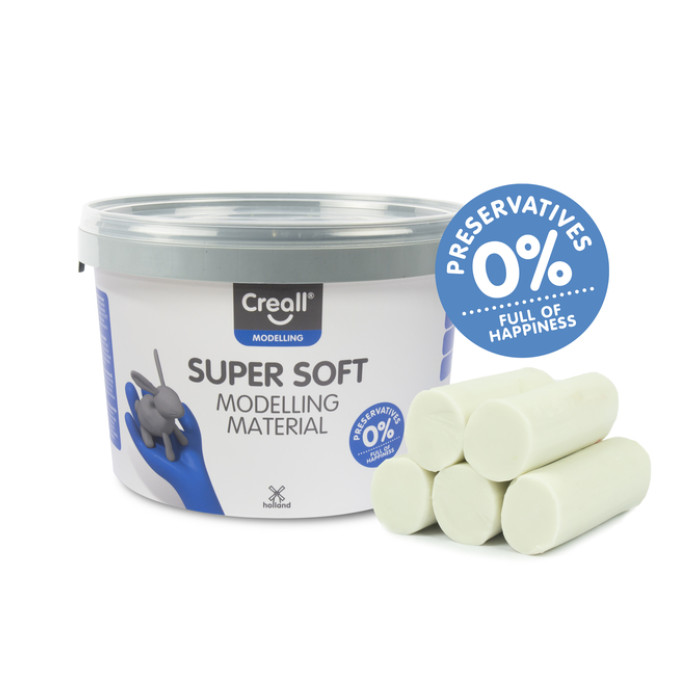 Klei Creall supersoft wit 1750gram