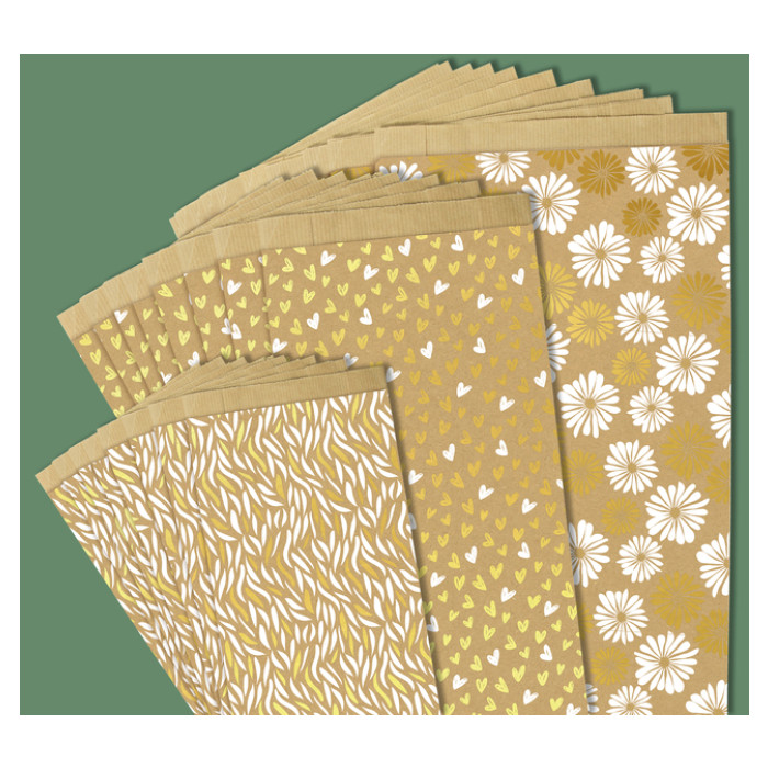 Cadeauzak Claierfontaine 16x30x5cm kraft harten 50 stuks