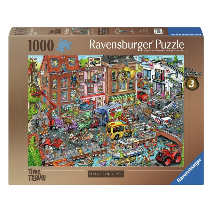 Puzzel Ravensburger Ray's comic Modern Time 1000 stukjes