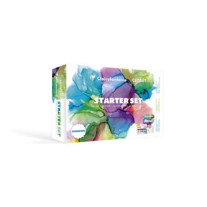 Alcoholinkt Clairefontaine & Cernit starterset 8-delig