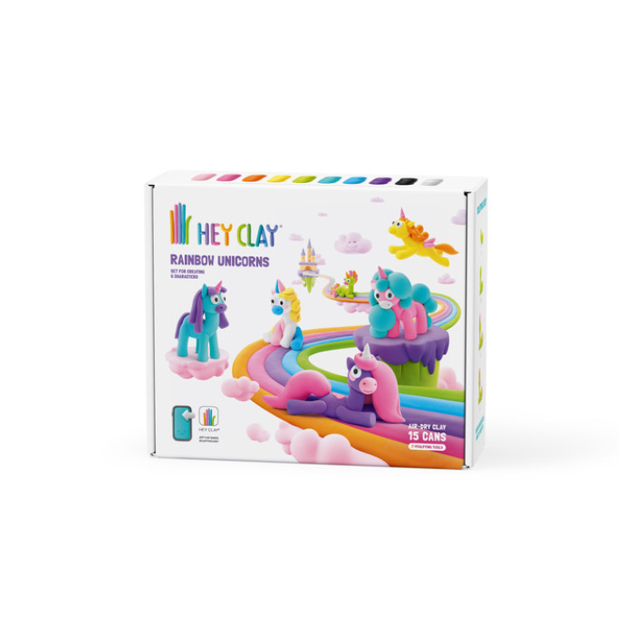 Klei Hey Clay eenhoorn set à 15 delen