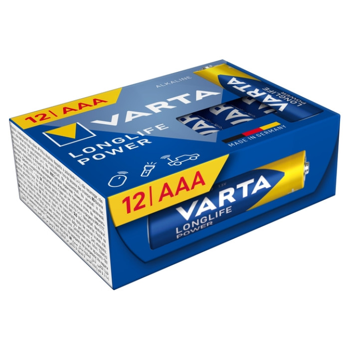 Batterij VARTA Longlife Power 12x AAA