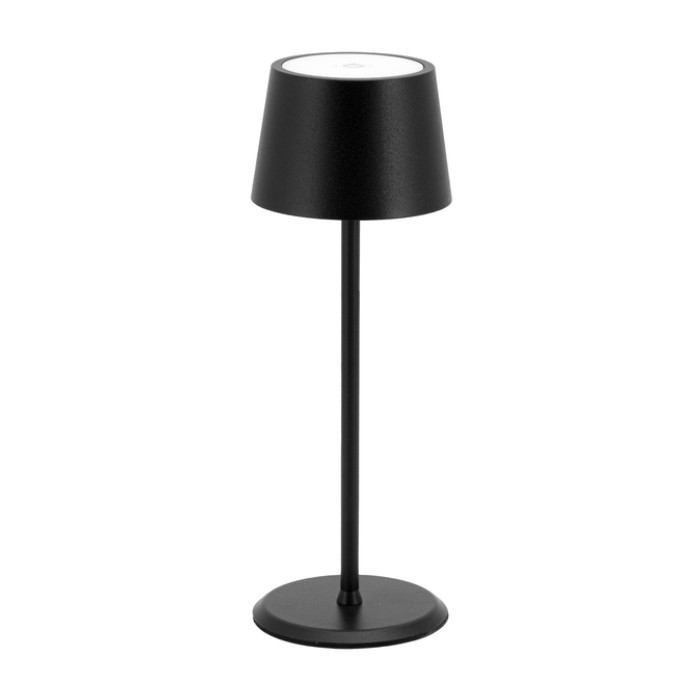 Tafellamp Securit MonteCarlo LED oplaadbaar dimbaar zwart