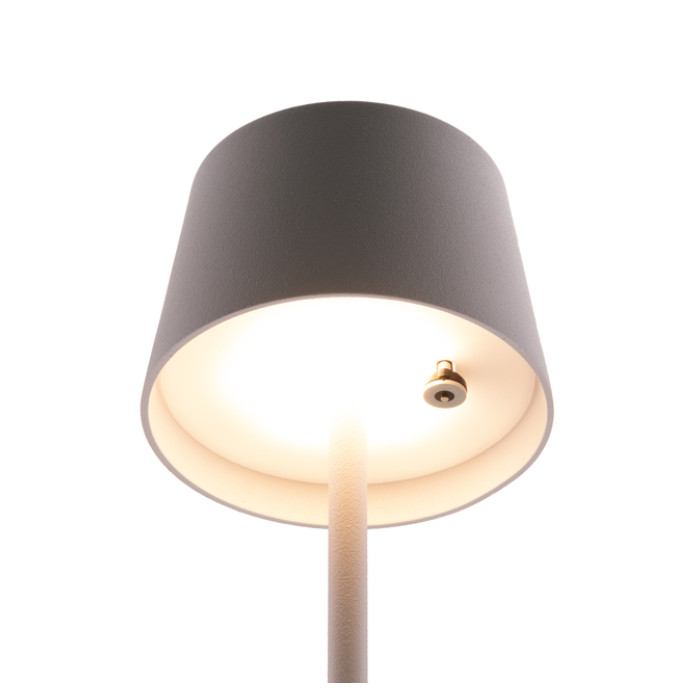 Tafellamp Securit MonteCarlo LED oplaadbaar dimbaar wit