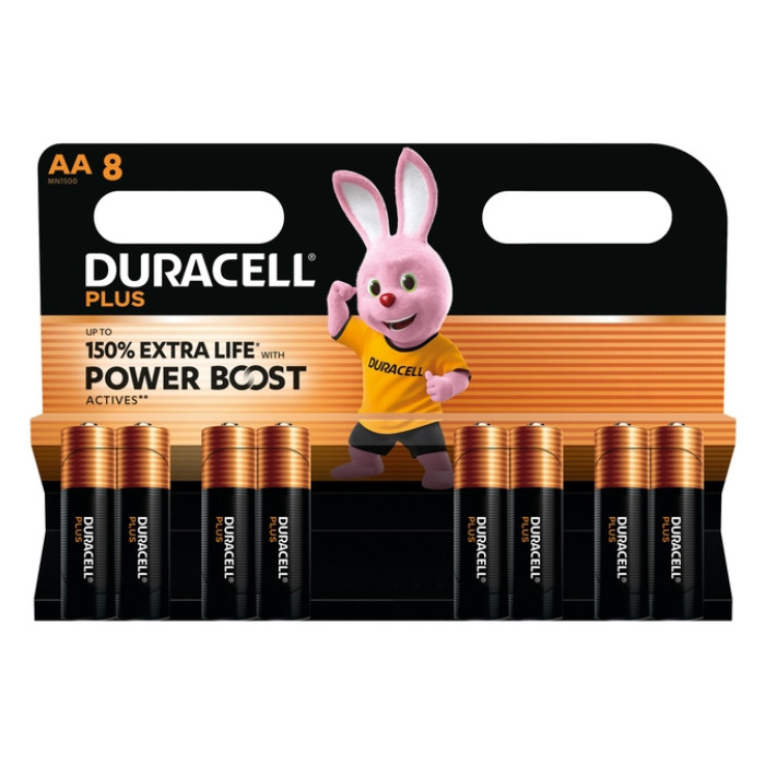 Batterij Duracell Plus Powerboost 8x AA