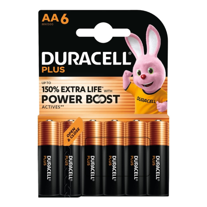 Batterij Duracell Plus Powerboost 6x AA