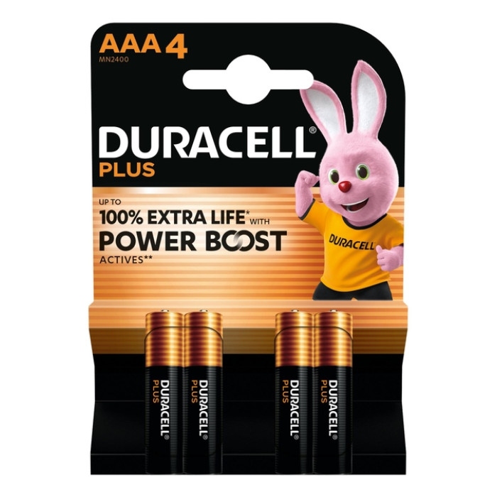 Batterij Duracell Plus Powerboost 4x AAA
