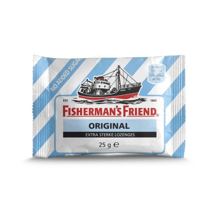 Keelpastilles Fisherman's Friend original extra sterk zak 25 gram