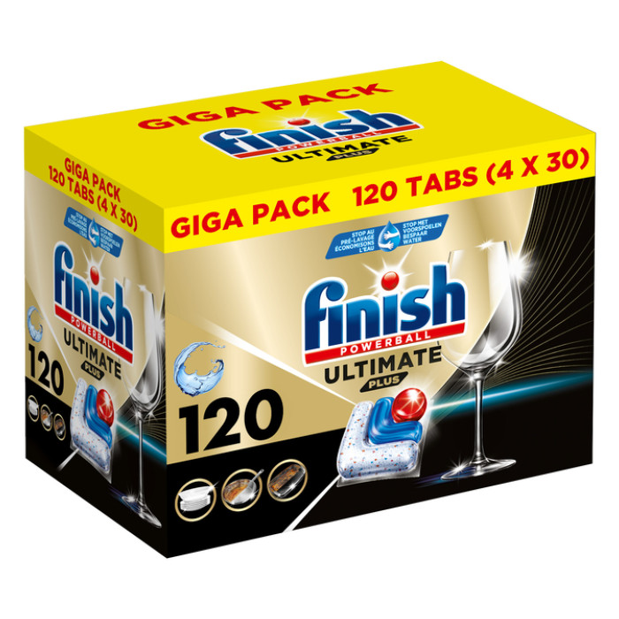 Vaatwastabletten Finish Ultimate plus 120 stuks gigapack