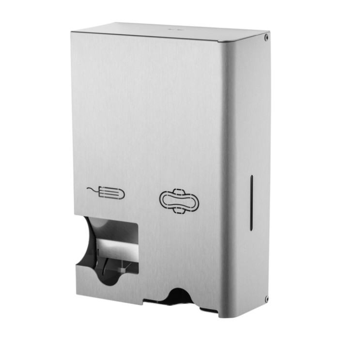 Dameshygiënedispenser MediQo-line klein RVS fingerprint coating