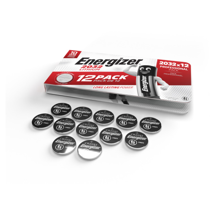Batterij Energizer knoopcel 12x CR2032 lithium