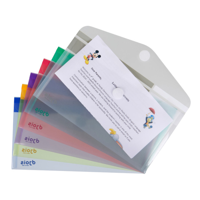 Enveloptas Djois Color Collection horizontaal 250x135mm assorti