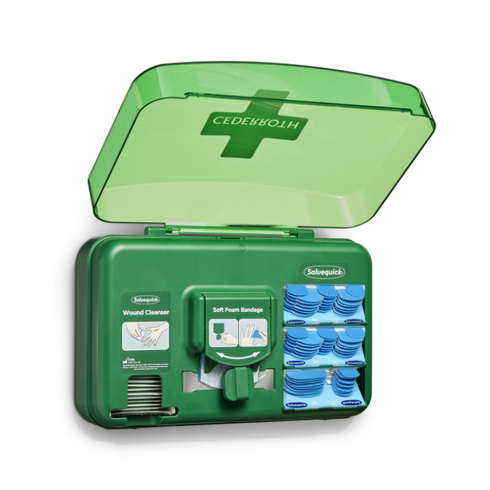 Wond dispenser Cederroth - Salvequick blauw