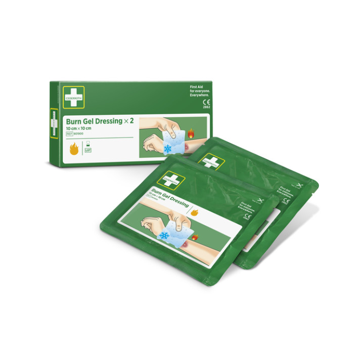 Brandwondenkompres Cederroth 10x10cm 2 stuks