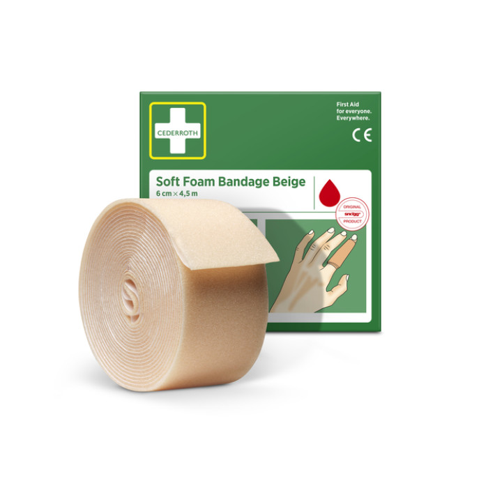 Bandage Cederroth Soft Foam 6cmx4,5m beige