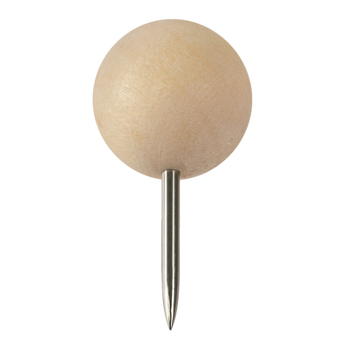 Punaises Nobo hout voor memobord 40 stuks