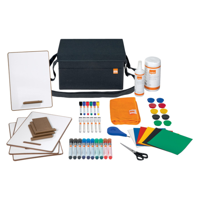 Whiteboard accessoire kit Nobo in draagtas