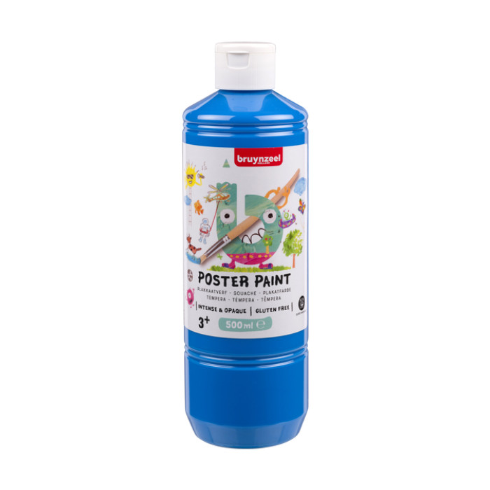 Plakkaatverf Bruynzeel lichtblauw fles à  500ml