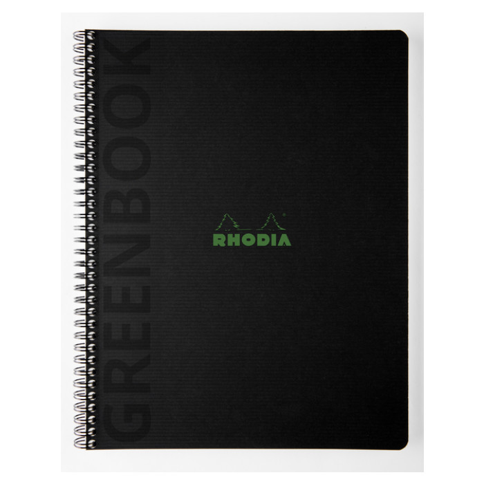 Notitieboek Rhodia Greenbook recycled A4+ lijn 160 pagina's 90gr sc