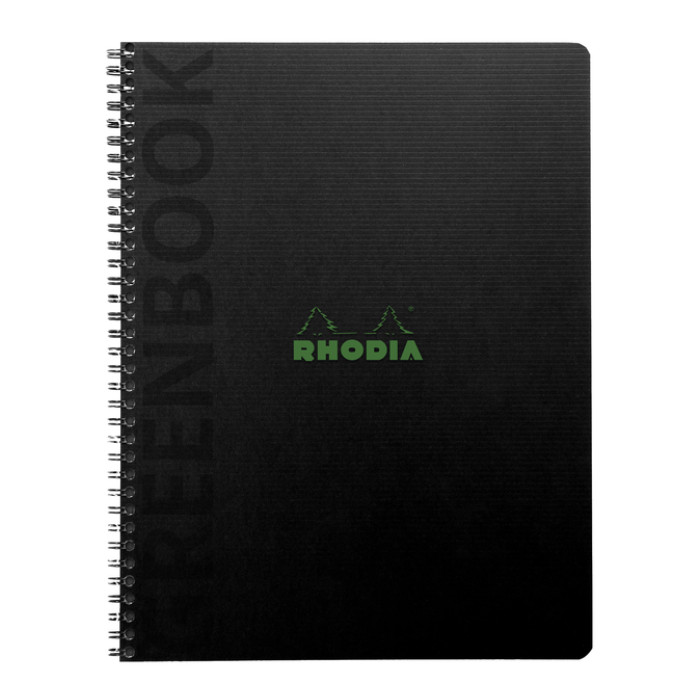 Notitieboek Rhodia Greenbook recycled A5+ lijn 160 pagina's 90gr hc