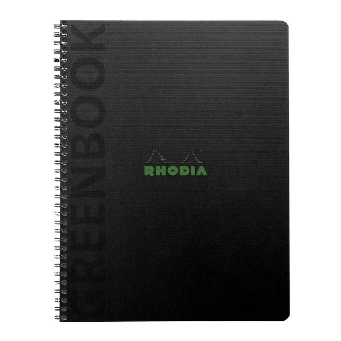 Notitieboek Rhodia Greenbook recycled A5+ lijn 160 pagina's 90gr sc