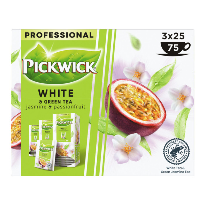 Thee Pickwick white & green jasmin & passionfruit 25x1.5gr