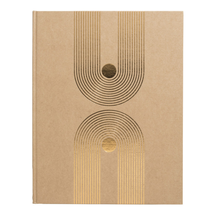 Gastenboek Exacompta Graphik 270x220mm blanco kraft