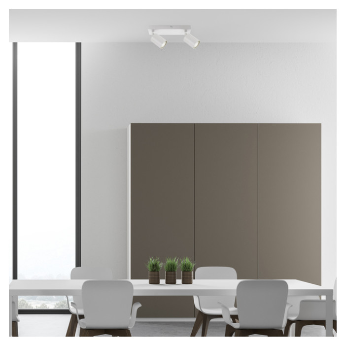 Plafondspot Integral Siena 2 spot IP20 GU10 wit