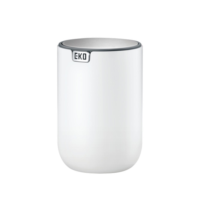 Afvalbak EKO Fandy 2 tafelmodel met swingdeksel 1,5 liter wit