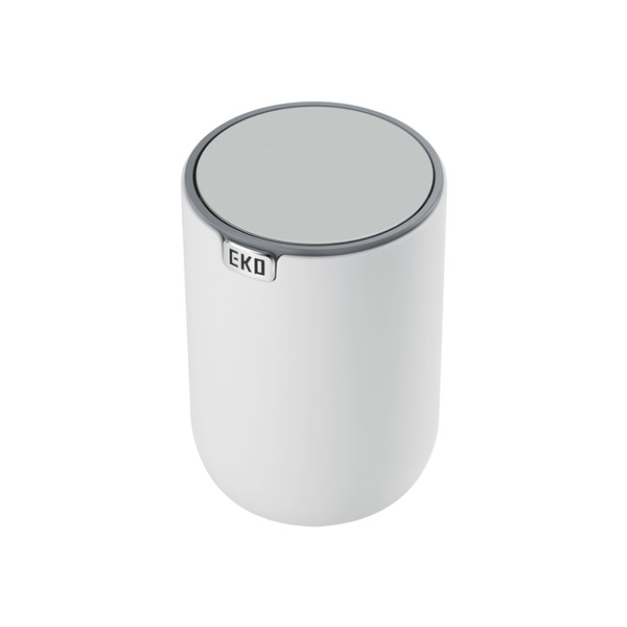 Afvalbak EKO Fandy 2 tafelmodel met swingdeksel 2,2 liter wit