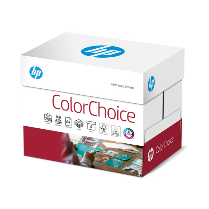 Kleurenlaserpapier HP Color Choice A4 200gr wit 250vel