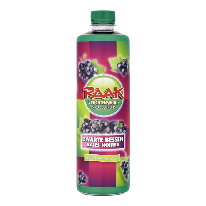 Siroop RAAK zwarte bessen 750ml