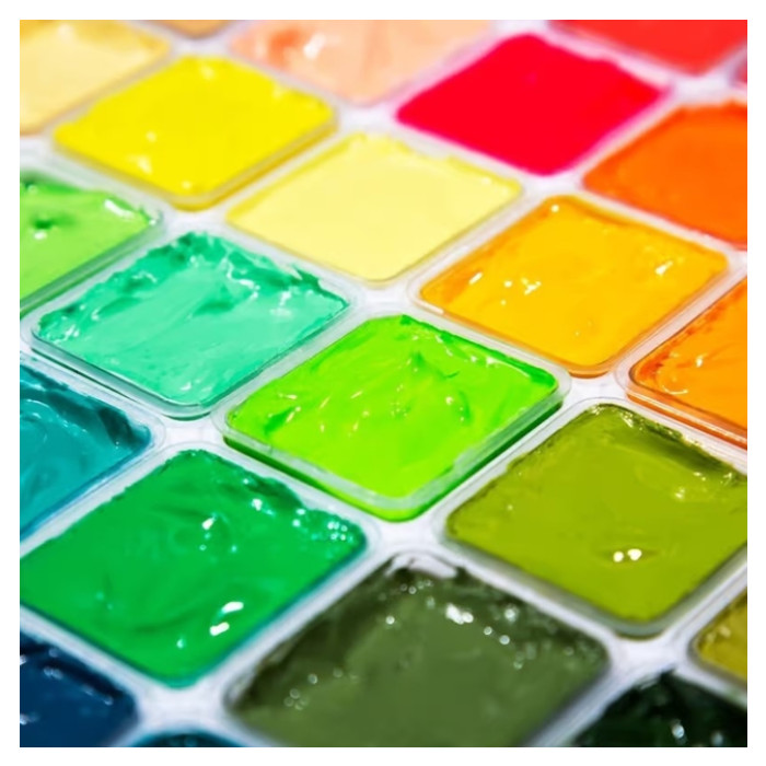 Gouache HIMI 56 kleuren 30gr inclusief neon en matellic opbergbox wit