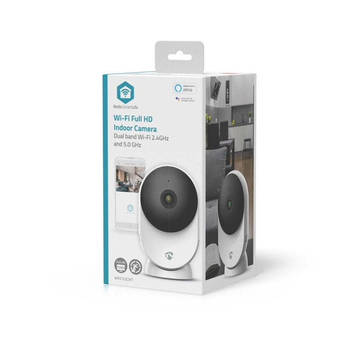 Beveiligingscamera Nedis Smartlife Wifi indoor 3MP Full HD 1296p wit