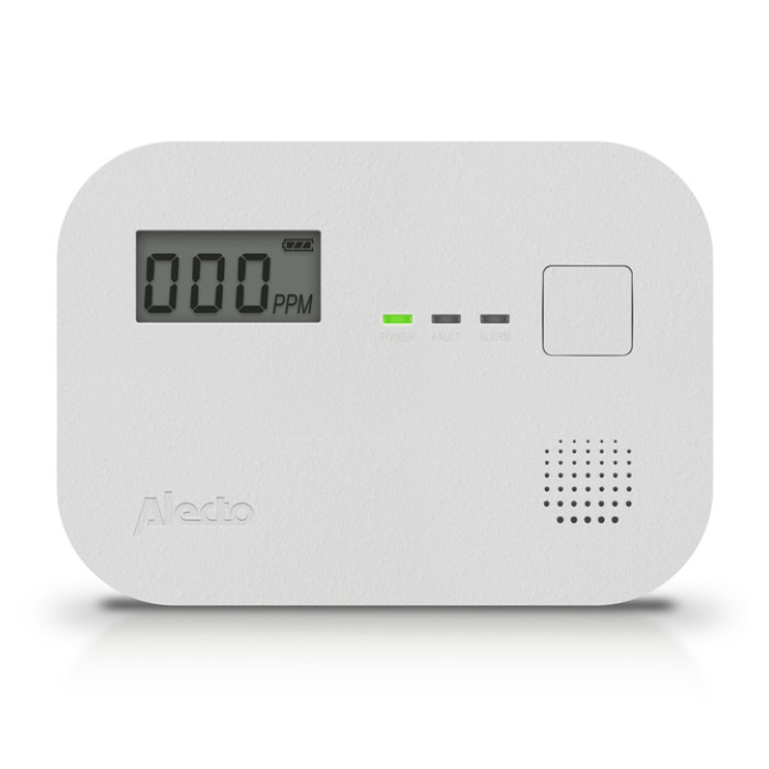 Koolmonoxidemelder Alecto 10 jaar sensor en display COA3910 wit