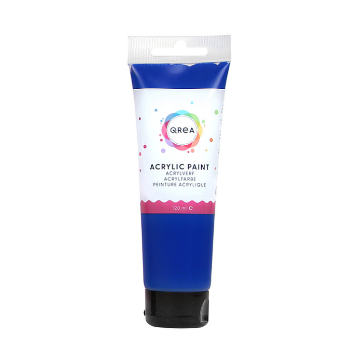 Acrylverf Qrea 120 ml phtalo blauw