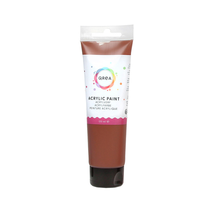 Acrylverf Qrea 120 ml burnt sienna