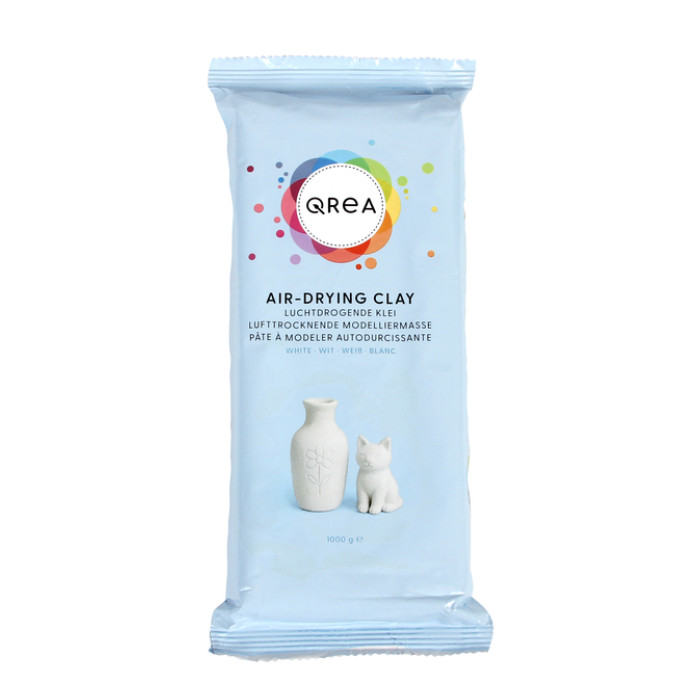 Klei Qrea luchtdrogend wit 1000 gram