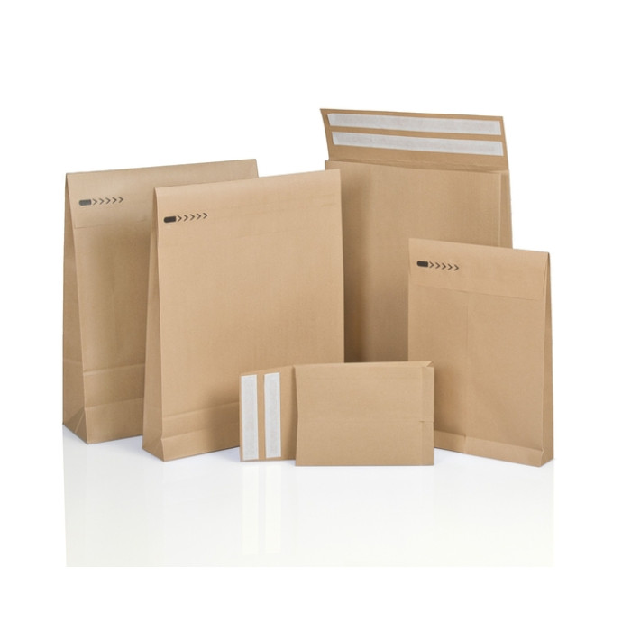 E-Commerce envelop IEZZY 350x450x120+100mm met retoursluiting br 200st