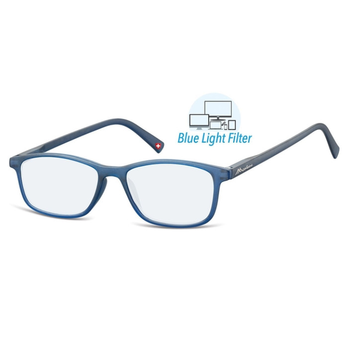 Leesbril  Montana +1.00 dpt blue light filter blauw