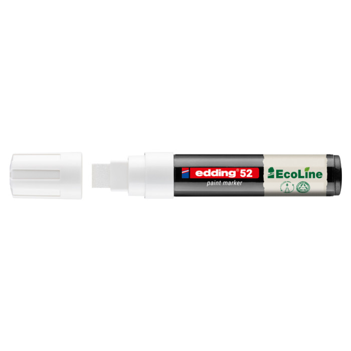 Paintmarker edding 52 EcoLine op waterbasis 4-15mm wit