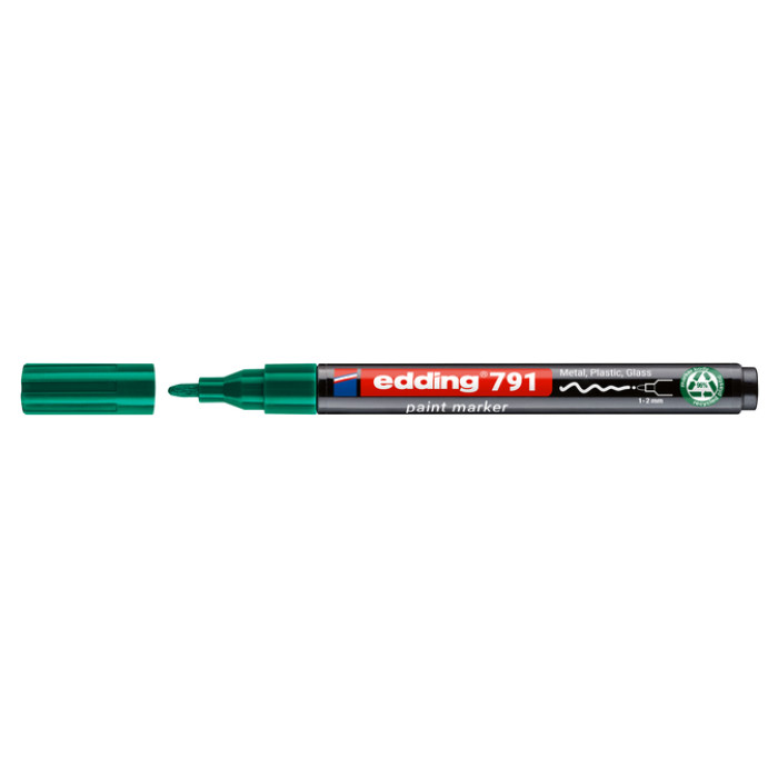 Paintmarker edding 791 PCR op alcoholbasis 1-2mm groen