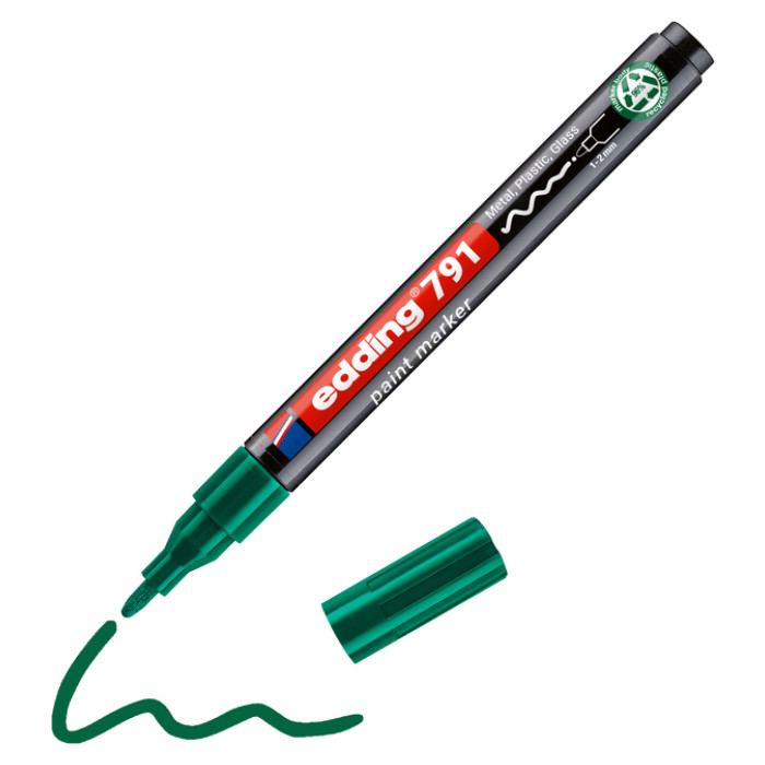 Paintmarker edding 791 PCR op alcoholbasis 1-2mm groen