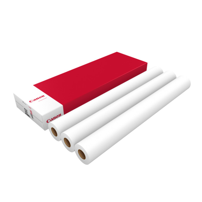 Inkjetpapier Canon 914mmx45m 90gr mat gecoat 3 rollen