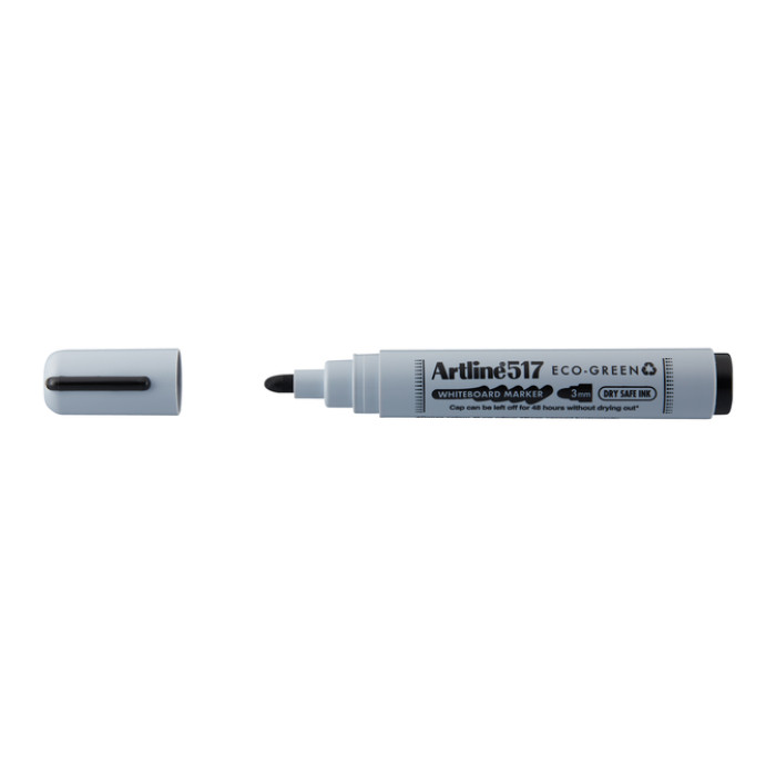 Whiteboardmarker Artline 517 Dry Safe Eco rond medium zwart