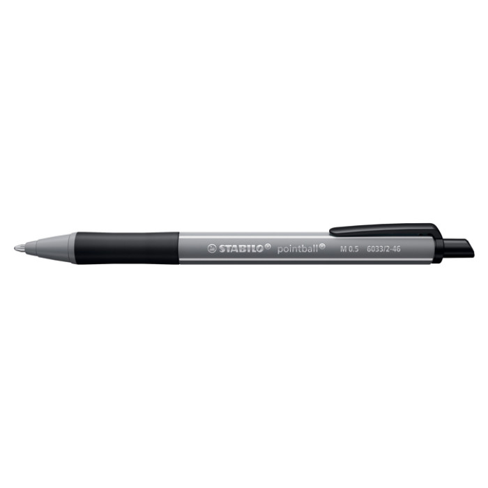 Balpen STABILO pointball colorful medium zwart
