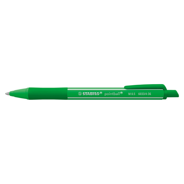 Balpen STABILO pointball colorful medium groen