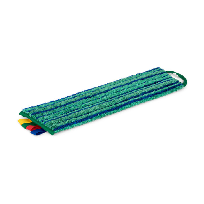 Vlakmop Greenspeed Velcro met schrobstroken 45cm groen