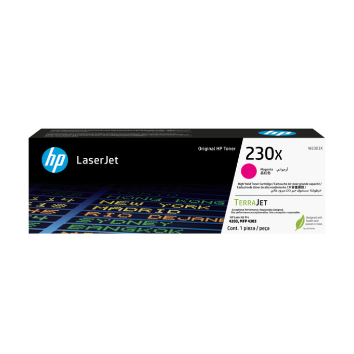 Tonercartridge HP W2303X 230X rood