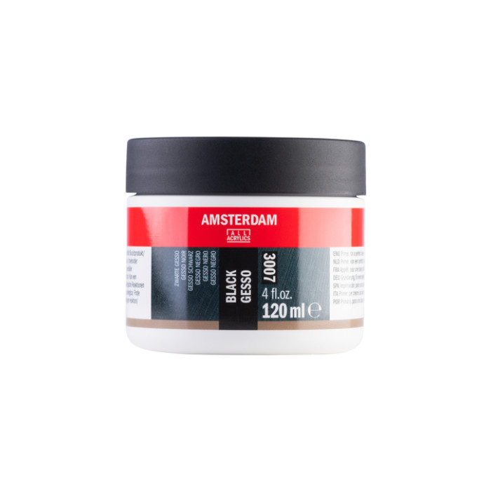Gesso Amsterdam Mini 3007 120ml zwart